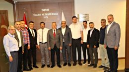 TARSUS ESNAF ODALARINDAN BAŞKAN HIDIROĞLU’NA ZİYARET